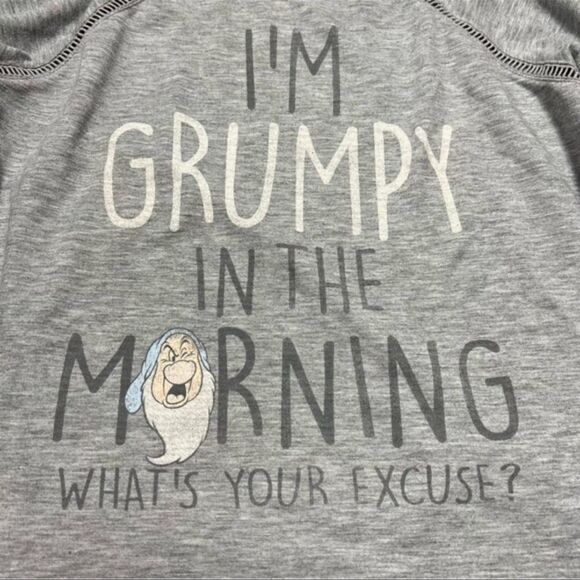 Disney Sleepwear “I’m grumpy in the morning. What’s your excuse?” Long Sleeve - Picture 2 of 8